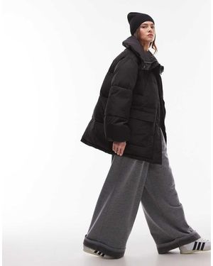 TOPSHOP Piumino Di Media Lunghezza - Nero