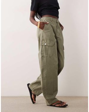 ASOS Pantalones Cargo Caqui Pálido-Verde
