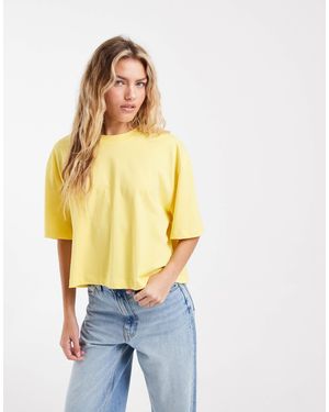 ASOS Boxy Cropped T-shirt - Metallic