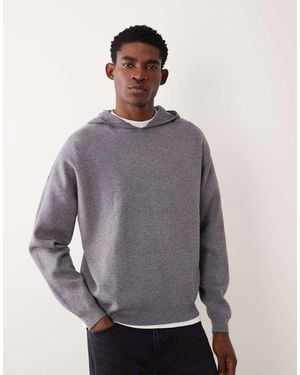ASOS Oversized Knitted Hoodie - Blue