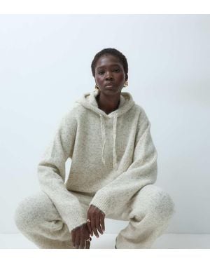 Vero Moda Felpa Con Cappuccio - Grigio