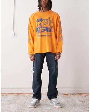 Weekday Klean Straight Leg Jeans - Orange