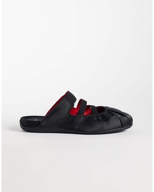 PUMA Speedcat Mule Satin Ballet Flats - Black