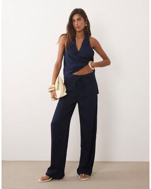 Mango Giselle Denim Pants - Blue