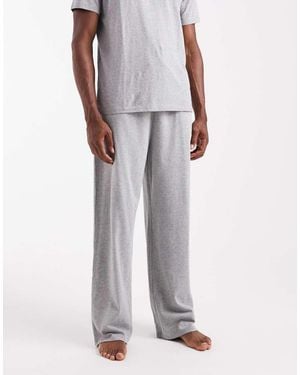 ASOS Loungebroek Van Zware Stof Met Wijde Pijpen - Grijs