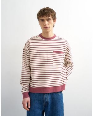 TOPMAN – kastiges sweatshirt - Rot