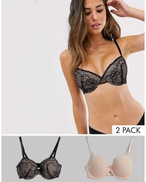 DORINA Chloe 2 Pack T-Shirt Bra - Multicolour