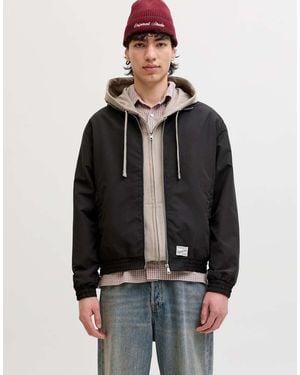 Jack & Jones Bomber Jacket - Black