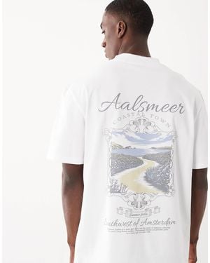 Threadbare Back Print T-shirt - White