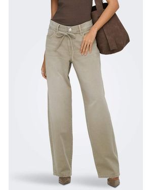 ONLY Gianna Jeans Dritti A Vita Media Salvia - Neutro