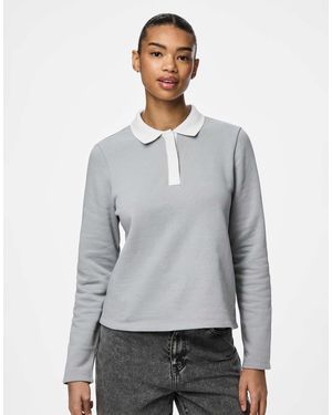Pieces – sweatshirt - Grau