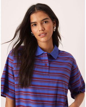 Aware Short Sleeve Polo Top - Blue