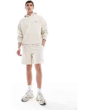 Abercrombie & Fitch – baggy-sweatshorts - Weiß