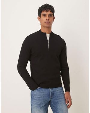 Mango – feinstrick-pullover - Schwarz