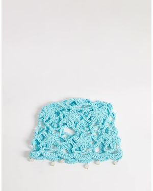 Glamorous Cappello All'Uncinetto-Azzurro - Blu