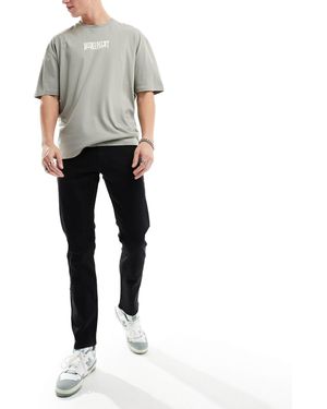 New Look – schmal geschnittene jeans - Schwarz
