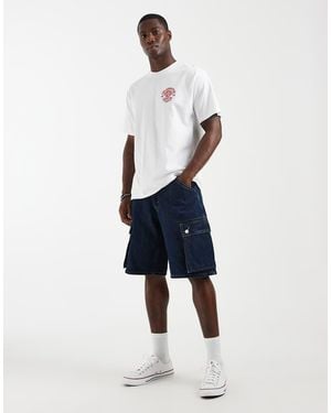 Levi's 478 Baggy Cargo Denim Shorts - White