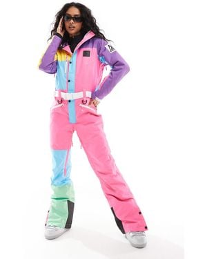 OOSC – so fetch – bunter damen-skianzug - Pink