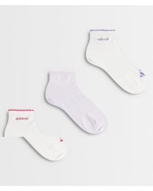 adidas Originals Adidas Training Ankle Socks With Frill - White