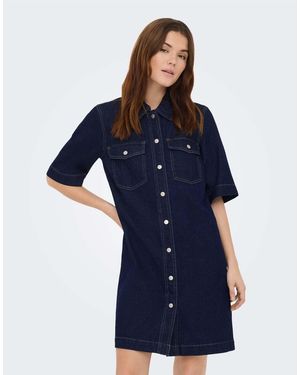 ONLY Vestido De - Azul