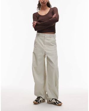 ARKET Endive Cord Barrel Leg Pants - White