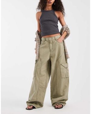 BRONZE SNAKE Annie Cargo Trousers - Natural