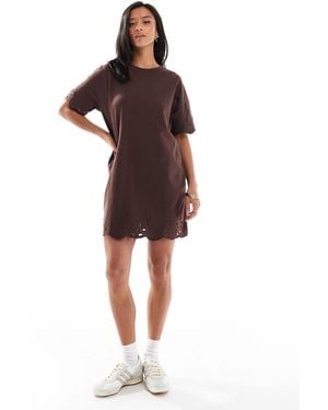Miss Selfridge – t-shirt-kleid - Rot