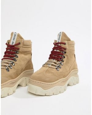 Bronx – Jaxstar – Robuste Wanderstiefel aus Wildleder - Natur