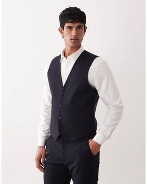 ASOS Slim Suit Waistcoat - Blue