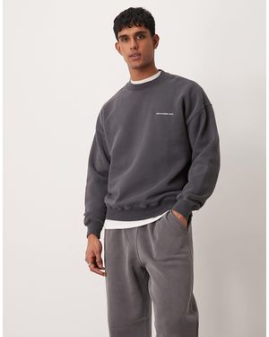 Abercrombie & Fitch – zeitloses sweatshirt - Grau