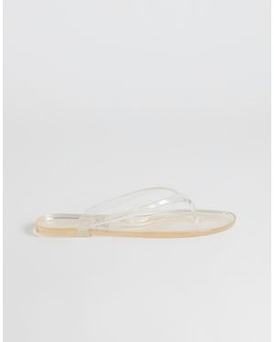 TOPSHOP Kylie Jelly Toe Thong Sandal - White