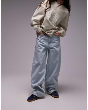 TOPSHOP Gilmore Low Slung Boyfriend Jeans - Grey