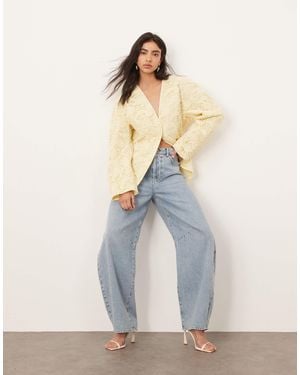 ARRANGE – taillierte jacke mit spitze - Blau