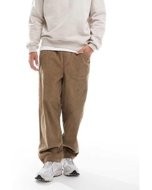 ASOS Oversized Tapered Pull-on Trousers - Natural