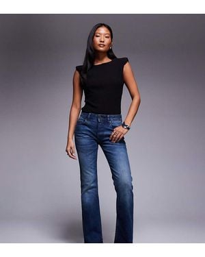 ASOS Asos Design Petite Bootcut Flare Jeans - Blue