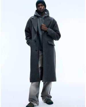 Weekday Wool Blend Coat - Blue