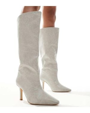 Raid Wide Fit Rumyna Knee Boots - White