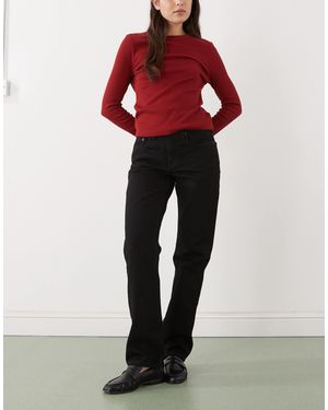 Weekday – laika – straight-jeans - Rot