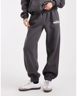 Edikted Co-Ord Lounge Edit Tracksuit Bottoms - Grey