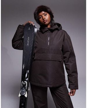Threadbare Ski Overhead Jacket With Hood - Grey