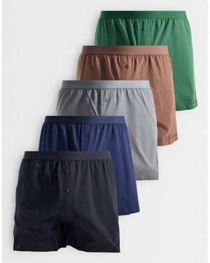 ASOS 5 Pack Boxers - Blue