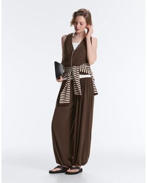 Oysho Modal-blend Soft-touch joggers - Brown