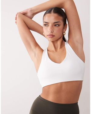 4505 Active Push Up Medium Support Sports Bra - Grey