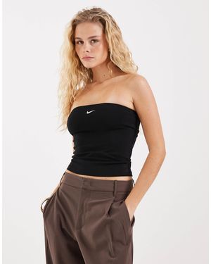 Nike Tube Bandeau Top - Black