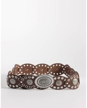 South Beach Boho Disc Belt - Grey