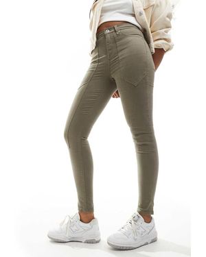 River Island High Rise Skinny Jean - Natural