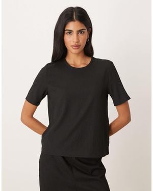 Jdy Texture Top Co-ord - Black