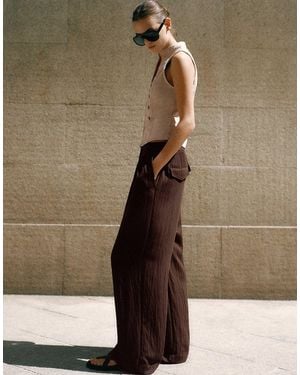 Pull&Bear Hose mit elastischem bund - Braun