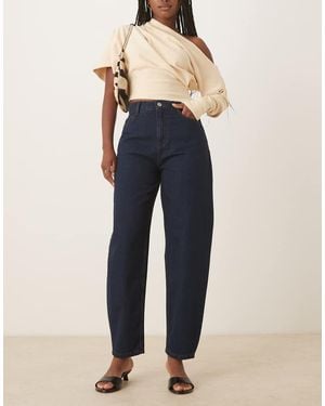 Nobody's Child Barrel Leg Jeans - Blue