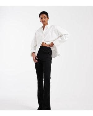 ASOS Tall Tailored Skinny Ponte Trousers With Split - White